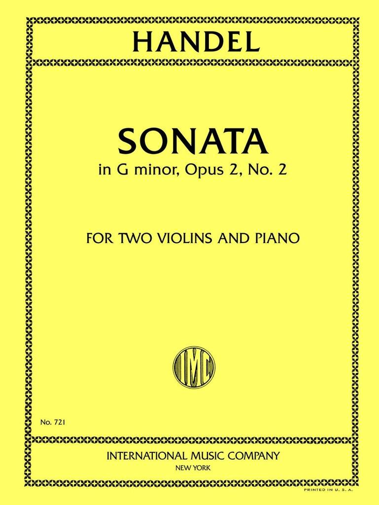 Sonata Sol Min. Op. 2 N. 6